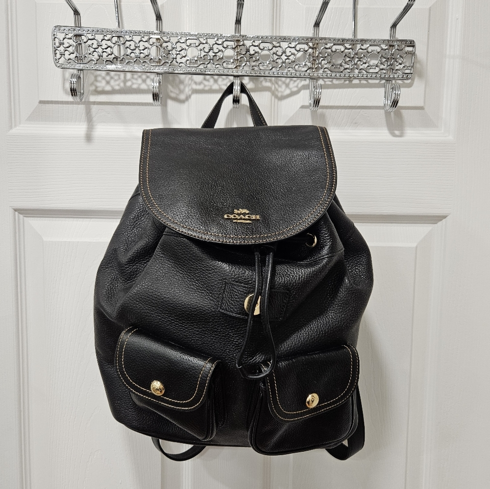 Coach Black Backpack
